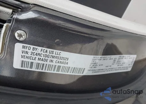 2021 Chrysler Voyager Lxi from USA, damaged, VIN 2C4RC1DG7MR532529